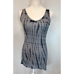Women's Blue & Gray Tie Dye Tank Top by Signorelli